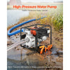 VEVOR Gas Powered Water Pump, 2 in, 158 GPM 7HP Semi Trash Water Transfer Pump Portable, Gasoline Engine with 25 ft Discharge Hose, Heavy Duty Frame, Cast Iron Impeller, for Irrigation, Ponds, Pools