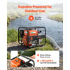 VEVOR Gas Powered Water Pump, 2 in, 158 GPM 7HP Semi Trash Water Transfer Pump Portable, Gasoline Engine with 25 ft Discharge Hose, Heavy Duty Frame, Cast Iron Impeller, for Irrigation, Ponds, Pools