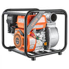 VEVOR Gas Powered Water Pump, 3 in, 242 GPM 7HP Semi Trash Water Transfer Pump Portable, Gasoline Engine with 25 ft Discharge Hose, Heavy Duty Frame, Cast Iron Impeller, for Irrigation, Ponds, Pools