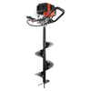 VEVOR Gas Powered Post Hole Digger, 52cc Post Hole Auger with 6" & 10" Bits, 3 Extension Rods, 1450W Heavy-Duty Earth Auger for Fence Posts, Deck / Pergola Posts, Plant / Tree Planting, EPA Listed