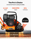 VEVOR plate compactor - pro choice graphic, 6.5 HP, 5600 RPM, EPA certification