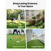 VEVOR Artificial Grass, 10 x 3 ft Fake Grass Turf Rug, 0.6 in Pile Height Realistic Synthetic Lawn Carpet Roll Mat, Easy Clean Drainage Holes for Patio, Garden, Balcony, Outdoor Indoor Decor, Green