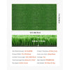 VEVOR Artificial Grass, 12 x 7 ft Fake Grass Turf Rug, 0.6 in Pile Height Realistic Synthetic Lawn Carpet Roll Mat, Easy Clean Drainage Holes for Patio, Garden, Balcony, Outdoor Indoor Decor, Green