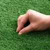 VEVOR Artificial Grass, 12 x 7 ft Fake Grass Turf Rug, 0.6 in Pile Height Realistic Synthetic Lawn Carpet Roll Mat, Easy Clean Drainage Holes for Patio, Garden, Balcony, Outdoor Indoor Decor, Green