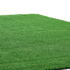 VEVOR Artificial Grass, 18 x 10 ft Fake Grass Turf Rug, 0.6 in Pile Height Realistic Synthetic Lawn Carpet Roll Mat, Easy Clean Drainage Holes for Patio, Garden, Balcony, Outdoor Indoor Decor, Green