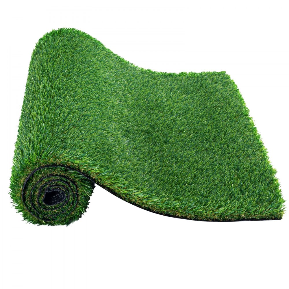 VEVOR Artifical Grass, 4 x 6 ft Rug Green Turf, 1.38"Fake Door Mat Outdoor Patio Lawn Decoration, Easy to Clean with Drainage Holes, Perfect For Multi-Purpose Home Indoor Entryway Scraper Dog Mats
