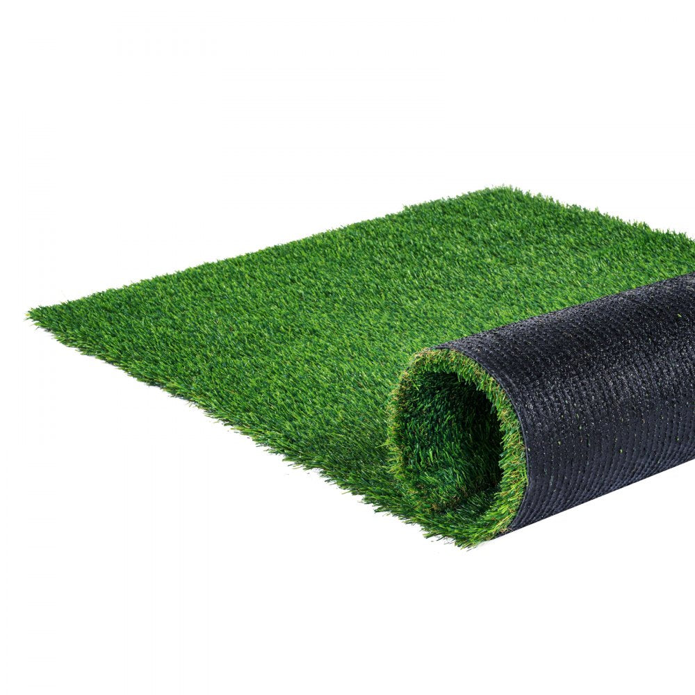VEVOR Artifical Grass, 4 x 6 ft Rug Green Turf, 1.38"Fake Door Mat Outdoor Patio Lawn Decoration, Easy to Clean with Drainage Holes, Perfect For Multi-Purpose Home Indoor Entryway Scraper Dog Mats