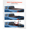 VEVOR Soft Roll-Up Truck Bed Tonneau Cover, Compatible with 2015-2025 Ford F-150, Fits 5.6 ft (5 ft 7 in/67 in) Bed, Triple-Layer Heavy-Duty PVC Tonneau Cover with Three Aluminum Alloy Support Bars