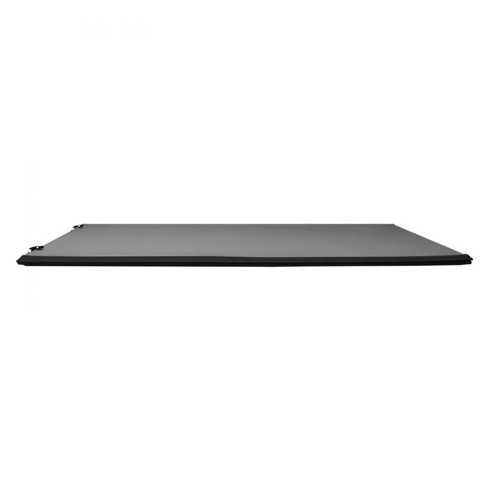 VEVOR Soft Roll-Up Truck Bed Tonneau Cover, Compatible with 2015-2025 Ford F-150, Fits 5.6 ft (5 ft 7 in/67 in) Bed, Triple-Layer Heavy-Duty PVC Tonneau Cover with Three Aluminum Alloy Support Bars