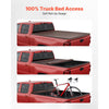 VEVOR Soft Roll-Up Truck Bed Tonneau Cover, Compatible with 2019-2024 Dodge Ram 1500 Classic, 2003-2025 Ram 2500 3500, Fits 6.4 ft (6 ft 4 in/76 in) Bed, PVC Tonneau Cover with Aluminum Alloy Bars