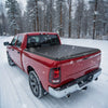 VEVOR Soft Roll-Up Truck Bed Tonneau Cover, Compatible with 2019-2024 Dodge Ram 1500 Classic, 2003-2025 Ram 2500 3500, Fits 6.4 ft (6 ft 4 in/76 in) Bed, PVC Tonneau Cover with Aluminum Alloy Bars