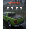 VEVOR Soft Roll-Up Truck Bed Tonneau Cover, Compatible with 2019-2025 Ram 1500 New Body, Fits 5.7 ft (5 ft 7 in/67 in) Bed Without Rambox or Split Tailgate, PVC Tonneau Cover with Aluminum Alloy Bars
