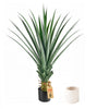 VEVOR Artificial Agave, 48 in Tall Fake Agave Plant with White Pot 1 Pack, Sun-Resistant for Home, Garden, Office, Store, Living Room, Porch, Indoor & Outdoor Decor, Realistic Texture Faux Decor Plant