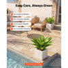 VEVOR Artificial Agave, 28W x 22H 2PCS Fake Agave Plants with Ground Stakes, Sun-Resistant for Home, Garden, Office, Store, Living Room, Porch, Indoor Outdoor Decor, Realistic Texture Faux Plant, Green