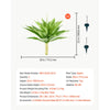 VEVOR Artificial Agave, 28W x 22H 2PCS Fake Agave Plants with Ground Stakes, Sun-Resistant for Home, Garden, Office, Store, Living Room, Porch, Indoor Outdoor Decor, Realistic Texture Faux Plant, Green