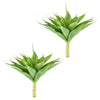 VEVOR Artificial Agave, 28W x 22H 2PCS Fake Agave Plants with Ground Stakes, Sun-Resistant for Home, Garden, Office, Store, Living Room, Porch, Indoor Outdoor Decor, Realistic Texture Faux Plant, Green