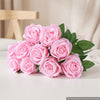 VEVOR Artificial Flowers Bulk Pink Roses 60 PCS Silk Faux Flowers Stems, for Vase, Table Centerpieces, Weddings, Parties, Bouquets, Home Decor and DIY Floral Arrangements, Realistic Fake Flower