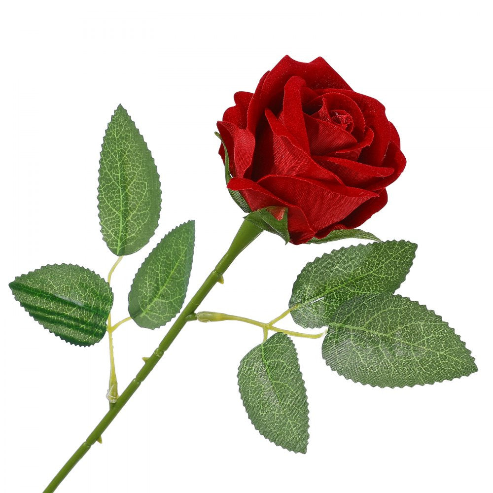VEVOR Artificial Flowers Bulk Red Roses 120 PCS Silk Faux Flowers Stems, Realistic Fake Flower for Vase, Table Centerpieces, Weddings, Parties, Bouquets, Home Decor and DIY Floral Arrangements