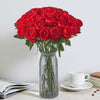 VEVOR Artificial Flowers, 500 pcs Real Looking Red Foam Fake Roses Bulk, Faux Red Bridal Shower with Stems for DIY Wedding Bouquets, Home Centerpieces Arrangements, Party Tables Decorations