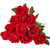 VEVOR Artificial Flowers, 60 pcs Real Looking Red Foam Fake Roses Bulk, Faux Red Bridal Shower with Stems for DIY Wedding Bouquets, Home Centerpieces Arrangements, Party Tables Decorations