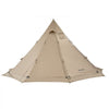 VEVOR Hot Tent for 4-6 Persons, Portable Winter Tipi Tent with Stove Jack, Waterproof Canvas Camping Tents, Lightweight 4 Season Shelter Tents for Hiking Fishing Backpacking, L Size
