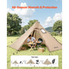VEVOR Hot Tent for 2 Persons, Portable Winter Tipi Tent with Stove Jack, Waterproof Camping Tents,  Lightweight 4 Season Shelter Tents for Hiking Fishing Backpacking, S Size