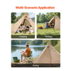 VEVOR Hot Tent for 4 Persons, Portable Winter Tipi Tent with Stove Jack, Waterproof Camping Tents,  Lightweight 4 Season Shelter Tents for Hiking Fishing Backpacking, M Size