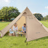 VEVOR Hot Tent for 4 Persons, Portable Winter Tipi Tent with Stove Jack, Waterproof Camping Tents,  Lightweight 4 Season Shelter Tents for Hiking Fishing Backpacking, M Size