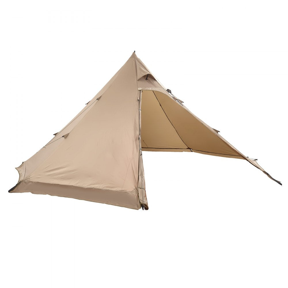 VEVOR Hot Tent for 4 Persons, Portable Winter Tipi Tent with Stove Jack, Waterproof Camping Tents,  Lightweight 4 Season Shelter Tents for Hiking Fishing Backpacking, M Size