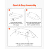VEVOR Camping Hot Tent, Lightweight Bushcraft Tent with Stove Jack & 2 Tarp Poles, Waterproof Winter Hot Tents Shelters, Portable 4 Season Tents for 2 Persons Hiking Fishing Hunting Backpacking