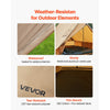VEVOR Camping Hot Tent, 2 Persons Cabin Tent with Stove Jack & Poles, Waterproof Winter Tents Shelters with Fireproof Ground Mat, Portable 4 Season Tents for Hiking Fishing Hunting Backpacking