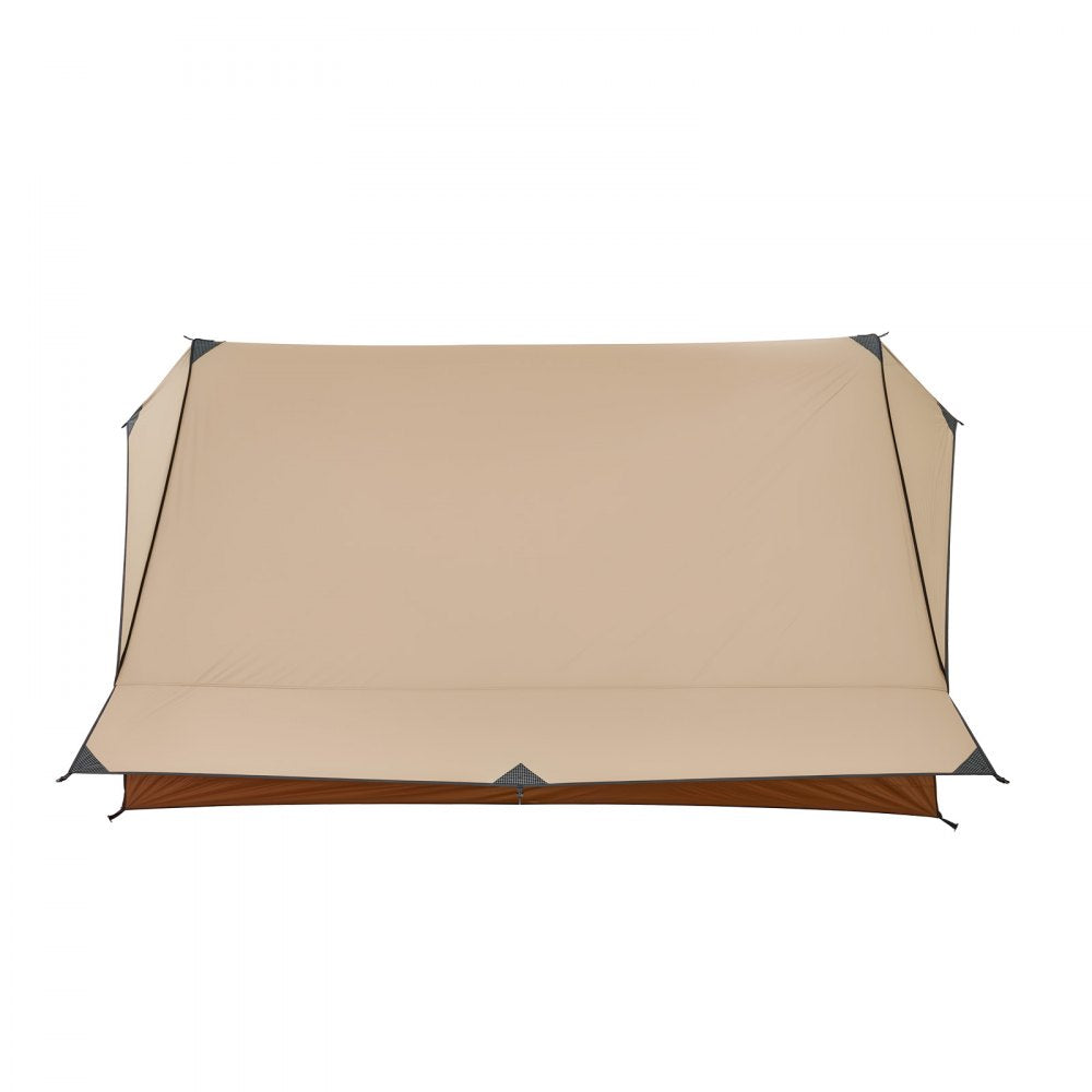 VEVOR Camping Hot Tent, 2 Persons Cabin Tent with Stove Jack & Poles, Waterproof Winter Tents Shelters with Fireproof Ground Mat, Portable 4 Season Tents for Hiking Fishing Hunting Backpacking
