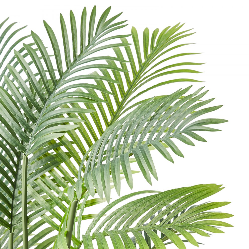 VEVOR Artificial Palm Tree, 4 FT Tall Faux Plant, Secure PE Material & Anti-Tip Tilt Protection Low-Maintenance Plant, Lifelike Green Fake Tree for Home Office Warehouse Decor Indoor Outdoor