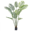 VEVOR Artificial Palm Tree, 6 FT Tall Faux Plant, Secure PE Material & Anti-Tip Tilt Protection Low-Maintenance Plant, Lifelike Green Fake Tree for Home Office Warehouse Decor Indoor Outdoor