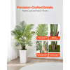 VEVOR Artificial Areca Palms 4 ft, 2 Pack Fake Palm Tropical Plants with White Tall Planter, Faux Floor Silk Plant in Pot, Large Tree for Home Office Living Room Decor House Warming, Indoor Outdoor