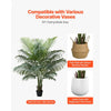 VEVOR Artificial Areca Palm Tree 6 ft, Fake Palm Tropical Plants with White Tall Planter, Faux Floor Silk Plant in Pot, Large Trees for Home Office Living Room Decor House Warming, Indoor Outdoor