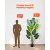VEVOR Artificial Bird of Paradise 6 ft Tall, Fake Tropical Plants with with 13 Trunks & White Pot, Faux Floor Silk Tree, Large Trees for Home Office Living Room Decor House Warming, Indoor Outdoor