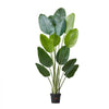 VEVOR Artificial Bird of Paradise 6 ft Tall, Fake Tropical Plants with with 13 Trunks & White Pot, Faux Floor Silk Tree, Large Trees for Home Office Living Room Decor House Warming, Indoor Outdoor