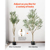 VEVOR 5FT Artificial Olive Tree with Black Pot, Tall Fake Tree with Natural Wood Trunk & Realistic Green Leaves and Fruits, Indoor Faux Plant for Home, Office, Living Room, Corner Decor