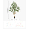 VEVOR 6FT Artificial Olive Tree with Black Pot, Tall Fake Tree with Natural Wood Trunk & Realistic Green Leaves and Fruits, Indoor Faux Plant for Home, Office, Living Room, Corner Decor