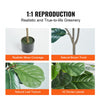 VEVOR Artificial Fiddle Leaf Fig Tree, 6 FT, Secure PE Material & Anti-Tip Tilt Protection Low-Maintenance Faux Plant, Lifelike Green Fake Potted Tree for Home Office Warehouse Decor Indoor Outdoor