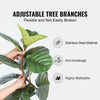 VEVOR Artificial Fiddle Leaf Fig Tree, 6 FT, Secure PE Material & Anti-Tip Tilt Protection Low-Maintenance Faux Plant, Lifelike Green Fake Potted Tree for Home Office Warehouse Decor Indoor Outdoor