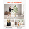 VEVOR 7FT Artificial Olive Tree with Black Pot, Tall Fake Tree with Natural Wood Trunk & Realistic Green Leaves and Fruits, Indoor Faux Plant for Home, Office, Living Room, Corner Decor