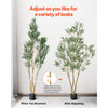 VEVOR 8FT Artificial Olive Tree with Black Pot, Tall Fake Tree with Natural Wood Trunk & Realistic Green Leaves and Fruits, Indoor Faux Plant for Home, Office, Living Room, Corner Decor
