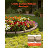 VEVOR Faux Stone Landscape Edging, 46.4 x 2.2 in Realistic Lawn Edging, Flexible Brick-Sized Garden Edging Border with Anchoring Spikes, Fade-Resistant Yard Edging for Driveways Walkway Beige