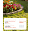 VEVOR Faux Stone Landscape Edging, 46.4 x 2.2 in Realistic Lawn Edging, Flexible Brick-Sized Garden Edging Border with Anchoring Spikes, Fade-Resistant Yard Edging for Driveways Walkway Beige