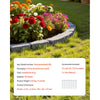 VEVOR Faux Stone Landscape Edging, 46.4 x 2.2 in Realistic Lawn Edging, Flexible Brick-Sized Garden Edging Border with Anchoring Spikes, Fade-Resistant Yard Edging for Driveways Walkway Grey