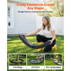VEVOR Faux Stone Landscape Edging, 46.85" Kit, No Dig Garden Edging Border, Blocks for Lawn, Flower Beds, Yards, 1 Pack Each Section Has 6 Bricks 46.85"L x 3.94"W x 6.1"H, 3 Spikes, Charcoal Black