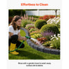 VEVOR Faux Stone Landscape Edging, 15.5 ft Kit, No Dig Garden Edging Border, Blocks for Lawn, Flower Beds, Yards, 4 Pack Each Section Has 6 Bricks 46.85"L x 3.94"W x 6.1"H, 8 Spikes, Charcoal Black