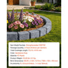 VEVOR Faux Stone Landscape Edging, 15.5 ft Kit, No Dig Garden Edging Border, Blocks for Lawn, Flower Beds, Yards, 4 Pack Each Section Has 6 Bricks 46.85"L x 3.94"W x 6.1"H, 8 Spikes, Sandstone Gray
